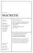 macbeth Opera in four acts
