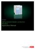 Relion 605 series. Self-powered feeder protection REJ603 Application Manual