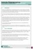 Vehicle Maintenance planner tool Page 1/9