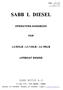SABB L DIESEL OPERATORS HANDBOOK FOR L2.093LB - L3.139LB - L4.186LB LIFEBOAT ENGINE SABB MOTOR A.S. P.O.Box 7170-5020 BERGEN - NORWAY