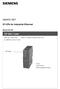SIMATIC NET. S7-CPs for Industrial Ethernet. CP 343-1 Lean. Manual Part B8. Version 1 or higher (Firmware Version V1.0) for SIMATIC S7-300 / C7-300