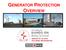 GENERATOR PROTECTION OVERVIEW