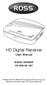 HD Digital Receiver. User Manual MODEL NUMBER HD DVB-S2 1201