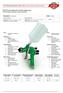 ECO/S low pressure manual spray gun ECO/S pistola manuale a bassa pressione