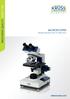 MEASURING QUALITY. SINCE 1796 MICROSCOPES. www.kruess.com RELIABLE SOLUTIONS FOR ANY APPLICATION