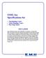 EMH, Inc. Specifications for