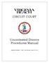 CIRCUIT COURT. Uncontested Divorce Procedures Manual