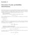 Overview of some probability distributions.