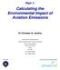 Calculating the Environmental Impact of Aviation Emissions