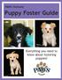 PAWS Humane. Puppy Foster Guide. Everything you need to know about fostering puppies!