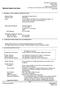 Material Safety Data Sheet