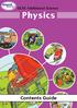 GCSE Additional Science Physics Contents Guide