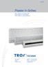 Plaster In Grilles 1/1.5/B/1. AHP Plaster-in Linear Bar Grille ADMP Plaster-in Linear Diffuser ALSP Plaster-in Linear Slot Diffuser