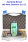 Operating Manual Bio Wave Generator 21 LCD