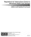 Regulations for Tuberculosis Control in Minnesota Health Care Settings