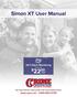 Simon XT User Manual