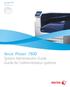 Xerox Phaser 7800 Color Printer Imprimante couleur. System Administrator Guide Guide de l administrateur système