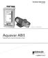 TECHNICAL BROCHURE BAQUABII. * Available up to 100 GPM systems. Aquavar ABII VARIABLE SPEED CONSTANT PRESSURE SYSTEMS