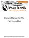 Owners Manual For The PackTenna Mini