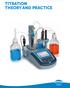TITRATION THEORY AND PRACTICE
