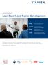 Lean Expert and Trainer Development