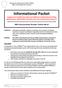 Informational Packet