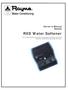 RXD Water Softener. Water Conditioning. Owner s Manual R4039. RXD Owner s Manual. Page 1