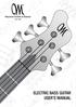ELECTRIC BASS GUITAR USER S MANUAL