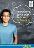 Been there, done that? Get credit! The Credit e-kit