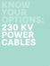 KNOW YOUR OPTIONS: 230 KV POWER CABLES