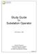 Study Guide for Substation Operator