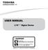 USER MANUAL. L74** Digital Series. Register your TV online at www.toshiba.co.uk/registration