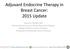 Adjuvant Endocrine Therapy in Breast Cancer: 2015 Update