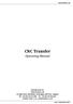 CNC Transfer. Operating Manual