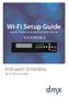 Wi-Fi Setup Guide USING YOUR DMX PROFUSION is FOR