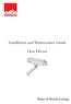 Installation and Maintenance Guide. Oras Electra