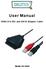 User Manual. USB2.0 to IDE and SATA Adapter Cable. Model: DA-70202