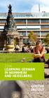 2014 LEArNING GERMAN in MANNHEIM AND HEIDELBERG. Sprache. Kultur. Deutschland.