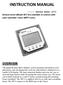 INSTRUCTION MANUAL OVERVIEW. ---------- Remote Meter: MT-5 Remote meter (Model MT-5) is available to connect with solar controller Tracer MPPT series.