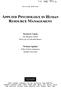 APPLIED PSYCHOLOGY IN HUMAN RESOURCE MANAGEMENT