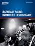 SM Microphones. legendary sound. unmatched performance.