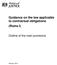 Guidance on the law applicable to contractual obligations (Rome I) Outline of the main provisions