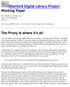 Stanford Digital Library Project Working Paper