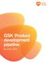 GSK Product development pipeline