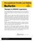 Occupational Health and Safety. Changes to WHMIS Legislation