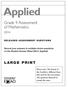 Applied. Grade 9 Assessment of Mathematics LARGE PRINT RELEASED ASSESSMENT QUESTIONS