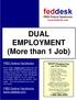DUAL EMPLOYMENT (More than 1 Job)