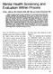 Mental Health Screening and Evaluation Within Prisons
