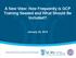 A New View: How Frequently is GCP Training Needed and What Should Be Included? January 29, 2015