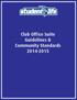 Club Office Suite Guidelines & Community Standards 2014-2015